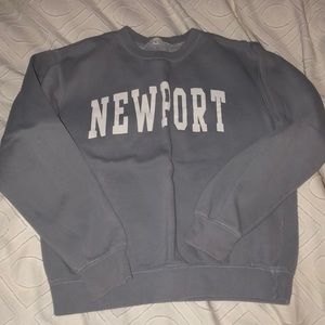 Brandy Melville Newport oversized blue crewneck